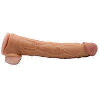 Amalgo 2020 New Skin 8 Inch Realistic Hot Penies S-Leeve Ring for Men Reusable Strentch Length Can Be 15 Inch Realistico Extender Enlargement Sheath