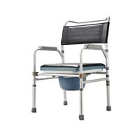 FLYSXP Elderly Toilet Chair Pregnant Women Folding Toilet Seat Shower Chair Disabled Toilet Wheelchair