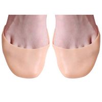 Wecando Soft Silicone Metatarsal Covers Ballet Point Sport Shoe Pads Toe Protector Ballet Pointe Cushion（1Pair)） (Skin)