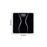 Electronic Scales Floor Body Digital Weight Bathroom Scale Smart Body Health Balance Household Glass Display 180KG/50G,28x28