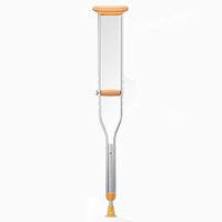 Walking Sticks Aluminium 9 Levels Height Adjustable 5 Levels Adjustable Handle Underarm Crutch Accessories Post Injury Or Surgery Support for Men and Women Walking Assisstant,L