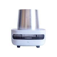 ✿Refrigeration Cup✿ Hstore Beverage Cooler Extreme Fast Cooling Portable USB Refrigerator Portable Iced Beer, Coffee Beverage, Fast Cooling Cup (White, Approx. 126x124x124mm/ 5" x 4.9" x 4.9"(LxWxH))