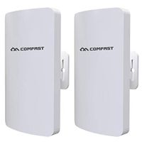 DP-iot HOT-COMFAST 2Pc/Set Comfast CF-E113A 300Mbps High Power Outdoor WiFi Bridge Router Built-in PA 3KM 5.8Ghz One Click Pairing St