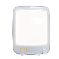 Gtest Wake Up Light Therapy Lamp, Dimmable Therapy Energy Light UV-Free 10000 Lux with Timer Setting,Sunrise Alarm Clock with 5 Alarm Sounds,Snooze Function