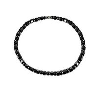 Healifty Hematite Magnetic Bracelet Healthy Magnetic Bracelet Beads Stone Anklets Jewelry for Men Women Arthritis Carpal Tunnel