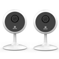 EZVIZ 2 Pack C1C 720p Indoor Wi-Fi Camera with Built-in Mic