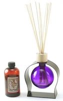 Courtney's Candles Violet 8.5 Ounce Ball Reed Diffuser Sandalwood Bergamot