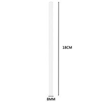 Swyss Reusable Glass Straws - Smoothie Drinking Straws for Milkshakes, Frozen Drinks, Smoothies, Bubble Tea - Environmentally Friendly (C)