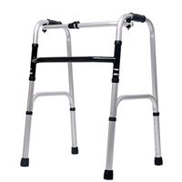 YKFU Folding Walker, Mobile Driving Assisted Walking Medical Supplies, with and Without Wheels, Ideal for Elderly & Handicap,Adjustable Height