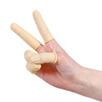 800 PCS Disposable Latex Finger Cots Rubber Fingertips Protective Finger Gloves Art Latex Tissue Finger CotArthritis (Color : Beige)