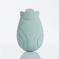Creative Silicone Microwave Warm Water Heating Bag Portable Winter Hot Water Bottle Safety Explosion Proof,Green