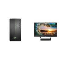 HP Pavilion Gaming Desktop Computer, AMD Ryzen 3 2200G, AMD Radeon RX 550, 8GB RAM, 1TB -- HP Pavilion 21.5-Inch IPS LED HDMI VGA Monitor
