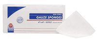 AMZ Gauze Sponges 4" x 4". Pack of 200 White Gauze Dressings 12-ply for Wound Cleaning, prepping, debriding, Packing. Non-sterile, 100% Cotton, Latex-Free.