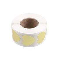 Amosfun Valentines Day Stickers Heart Shaped Sticker Labels Self-Adhesive Sealing Stickers Packing Supplies Decoration Wedding Engagement Party Favor Supplies