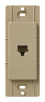 Lutron SC-PJ-MS Satin Colors Phone Jack, Mocha Stone