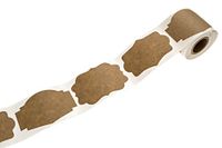 Natural Brown Kraft Holiday Gift Tag/2" x 3" Present Stickers/100 Christmas Gift Tags