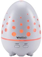Vivitar PH-1826-WHT Relaxing Aromatherapy Diffuser For Longer Mist  Soothing Aromatherapy For  Sinuses And Dry Skin, Color Changing LED Lights With 3 Different Settings, White