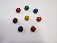 Chakra Tuning Forks 8 Set Color Removable Balls ONLY - Complete Your Chakra Set