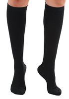 Mojo Compression Socks Unisex 15-20mmHg Knee-Hi Stockings | Black - Large