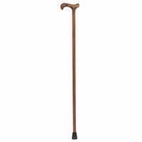 PCP Wood Cane, Derby Handle Grip Solid, Ramin Wood, Medium