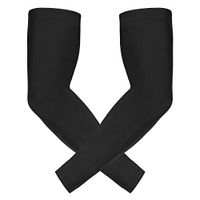 HDE Black Arm Sleeve Men Compression Sleeves for Basketball Football Baseball