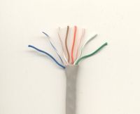 Ethernet CAT5E, Grey, 1000ft Bulk, 350Mhz. Rated, UTP PVC Solid Cable