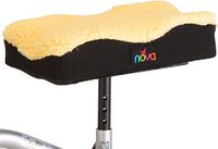 NOVA Medical Products Universal Knee Scooter Pad Cover, Thick Padded Fleece Faux Sheepskin Cushion Top, Easy to Fit & Secure on Most Knee Scooters & Knee Walkers, Washable, Beige