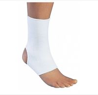 DJO ProCare Pull On Ankle Support Elastic Medium White