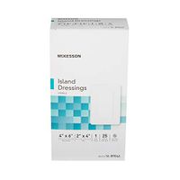 McKesson Sterile Adhesive Dressing Rectangle 2 X 4" Pad 16-89046 25 / Box