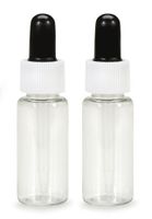Darice Plastic Bottle with Screw On Lid and Dropper, 20ml (2pc) - Place Precise Amounts of Paint, Glue or Coloring on a Project - Bottle is Resealable for Later Use - For Crafting and Home Use