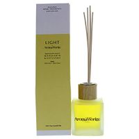 AromaWorks Light Mandarin and Vetivert Reed Diffuser - Fresh Citrus, Spicy Warm Aroma - 100% Pure Essential Oils from around the Globe - Natural, Vegan, Cruelty Free - 3.4oz