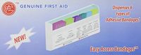 Easy Care Easy Access Bandages 6-Piece Dispenser with Mounting Hardware