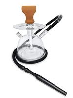 Permium Acrylic Hookah Waterpipe processing Transparent with diffuser, natural head and silicone hose |