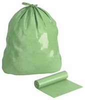33 gal. Extra Heavy Trash Bags, Green, Coreless Roll of 40