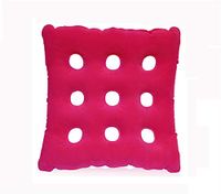 YXMxxm Air Inflatable Seat Cushion for Wheel Chair, Office Chair, and Car - Back Support,Tailbone Pain Relief Cushion - 47 x 47CM,Red