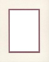 22x28 Double Acid Free White Core Picture Mats Cut for 18x24 Pictures in Cream and Mauve