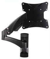 TV & Monitor Mount, 51 lbs TV Wall Mount Hydraulic Arm Adjustable Monitor Bracket, Black