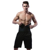 YBZS Men's Abdomen Plastic Belt, Natural Environmentally Friendly Latex Smooth Corset, 9 Steel Bone Support Elastic, Suitable for Outdoor Fitness Weight Training,XXL