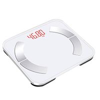 DEI QI Body Fat Scale Smart Accurate Wireless Digital Bathroom Weight Scale Body Composition Analyzer with Smartphone App (Color : White)