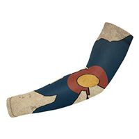 Sincerity First Colorado Flag Bigfoot Vintage UV Protection Cooling Arm Sleeves for Sports Cycling Men Women