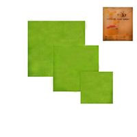terbklf Bee's Wrap Assorted 3 Pack, Eco Friendly Reusable Beeswax Food Wraps, Sustainable, Zero Waste, Plastic Free Alternative for Food Storage - 1 Small, 1 Medium, 1 Large (Green)