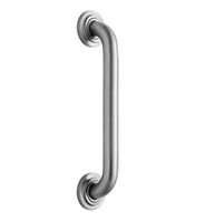 Jaclo 2618-PN Grab Bar with Contemporary Round Flange, Polished Nickel, 18"