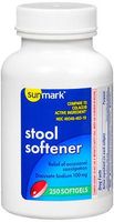 Sunmark Stool Softener Softgels - 250 ct, Pack of 2