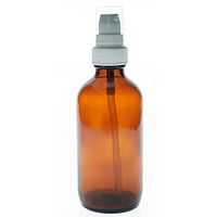 Royal Massage Glass Empty Massage Oil Bottle with Spray Pump - Amber 4oz