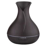 Essential Oil Diffuser Wood Grain 400ml ⎮ Ultrasonic Humidifier with Colorful LED Lights ⎮ Continuous Mist Dispersion with Waterless Auto Shut-off ⎮ Free Lavender Aroma Oil ⎮ Pre-Holiday Sale Gift Set