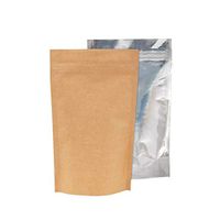 Resealable Smell Proof Foil Bag Clear Kraft 500 Pack- Airtight Zipper (Eighth,3.5g) 3-5/8 x 5-5/16