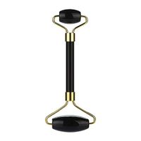 💗 Orcbee 💗 _Natural Jade Guasha Facial Massage Jade Roller Face Body Massager Beauty Tool (J)