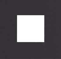Pack of (6) 8x8 Square Acid Free Cream Core Picture Mats Cut for 4x4 Pictures in Black