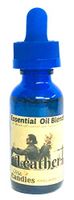 Mels Candles & More Leather 1 Ounce Glass Bottle of Fragrance Perfume Oil, Many Uses