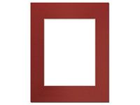 PA Framing, Photo Mat Board, 16 x 20 inches Frame for 11 x 14 inches Photo Art Size - Cream Core/Deep Red